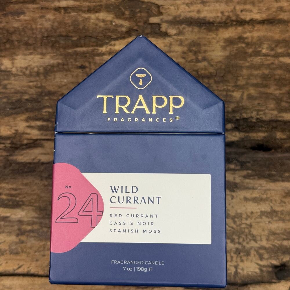 Trapp Fragrances No 24 Wild Currant 7oz Fragranced Candle New In Box USA